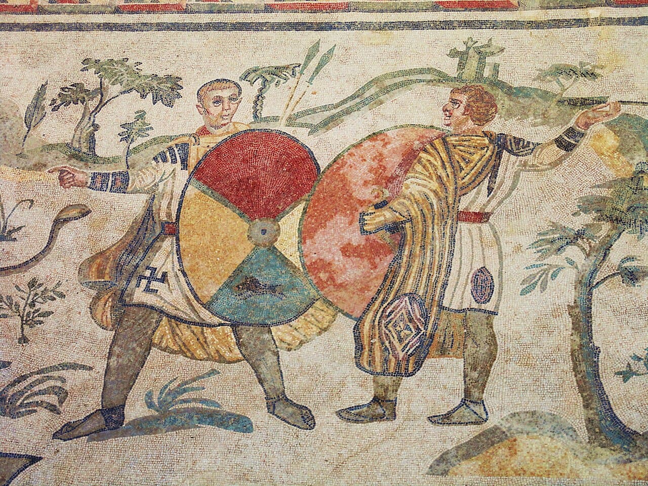 svastica Villa Romana del Casale Piazza Armerina