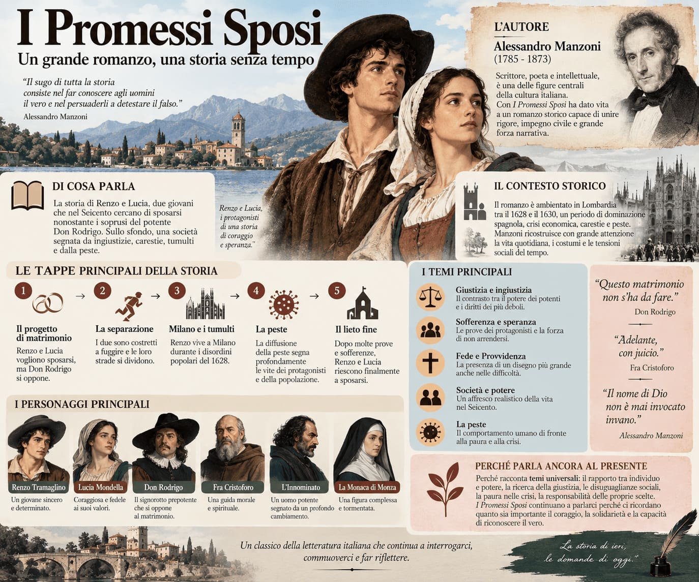 I Promessi Sposi mappa concettuale
