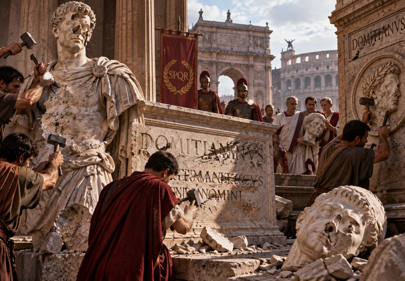 Domiziano Damnatio memoriae